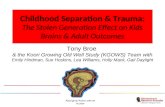 Childhood Separation & Trauma: The Stolen Generation Effect on Kids Brains & Adult Outcomes