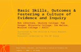 Basic Skills, Outcomes & Fostering a Culture of  Evidence and Inquiry
