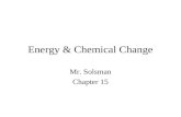 Energy & Chemical Change
