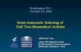 Semi-Automatic Indexing of  Full Text Biomedical Articles