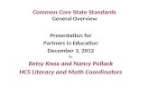 Common Core  State Standards General Overview