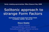Parity violating asymmetries: Milos (Greece) May 2006  Solitonic approach to strange Form Factors