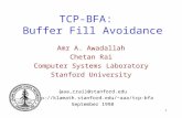 TCP-BFA:   Buffer Fill Avoidance