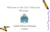 Welcome to the FS2 Induction Meeting