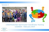Child Protection Sub-Cluster Coordinator Training UGANDA – February 2014