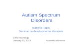 Autism Spectrum  Disorders