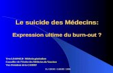 Le suicide des Médecins: Expression ultime du burn-out ?