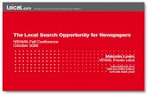 The Local Search Opportunity for Newspapers NENMA Fall Conference October 2008