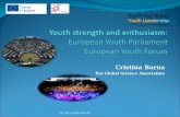 Youth strength and enthusiasm: European Youth Parliament European Youth Forum