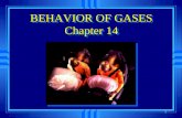 BEHAVIOR OF GASES Chapter 14