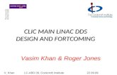 CLIC MAIN LINAC DDS DESIGN AND FORTCOMING