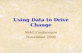 Using Data to Drive Change