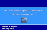 IPAA Private Capital Conference Stroud Energy, Inc.
