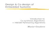 Design & Co-design of Embedded Systems