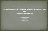 The interaction of the  Laboratori Nazionali di Frascati – INFN   with  TE-MPE-EM Workshop