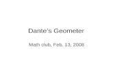 Dante’s Geometer