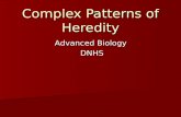 Complex Patterns of Heredity