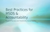 Best Practices for MSDS & Accountability