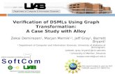Verification of DSMLs Using Graph Transformation: A Case Study with Alloy