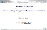 Thermal Radiation Down-welling Long-wave Fluxes at the Surface