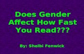 Does Gender Affect How Fast You Read???