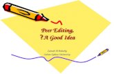 Peer Editing, A Good Idea?
