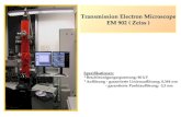 Transmission Electron Microscope EM 902 ( Zeiss )