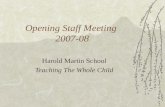 Opening Staff Meeting  2007-08