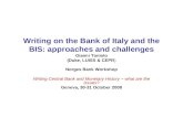 Norges Bank Workshop Writing Central Bank and Monetary History  –  what are the issues?
