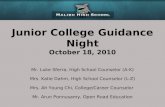 Junior College Guidance Night October 18, 2010