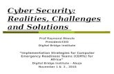 Cyber Security: Realities, Challenges and Solutions