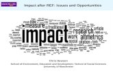Impact  after REF: Issues and Opportunities