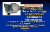 On a technology of paperless document circulation
