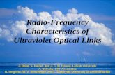 Radio-Frequency Characteristics of Ultraviolet Optical Links