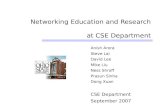 Networking Education and Research at CSE Department