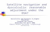 Satellite navigation and dyscalculia: reasonable adjustment under the DSA?  