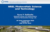 Ryne P.  Raffaelle National Center for  Photovoltaics National Renewable Energy Lab