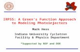 IRPSS: A Green’s Function Approach to Modeling Photoinjectors