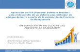 Aplicación de PSP (Personal Software Process)
