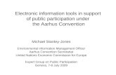 Electronic information tools in support  of public participation under  the Aarhus Convention
