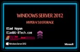 Windows server 2012 Hyper-v 3.0 Storage