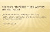The FCC’s Proposed “Third Way” on Net Neutrality