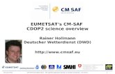 EUMETSAT‘s CM-SAF  CDOP2 science overview Rainer Hollmann Deutscher Wetterdienst (DWD)
