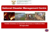 Portfolio Committee on Cooperative Governance & Traditional Affairs  28 August 2012