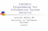 ISEC0511 Programming for Information System Security