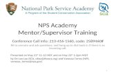 NPS Academy Mentor/Supervisor Training