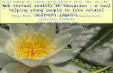 Web virtual reality in education – a tool helping young people to love natural sciences (again)