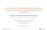 An Interactive Clustering-based Approach to Integrating Source Query Interfaces on the Deep Web
