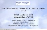 The Universal Thermal Climate Index UTCI COST Action 730 dwd.de/UTCI