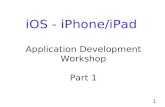 iOS - iPhone/iPad  Application Development Workshop Part 1